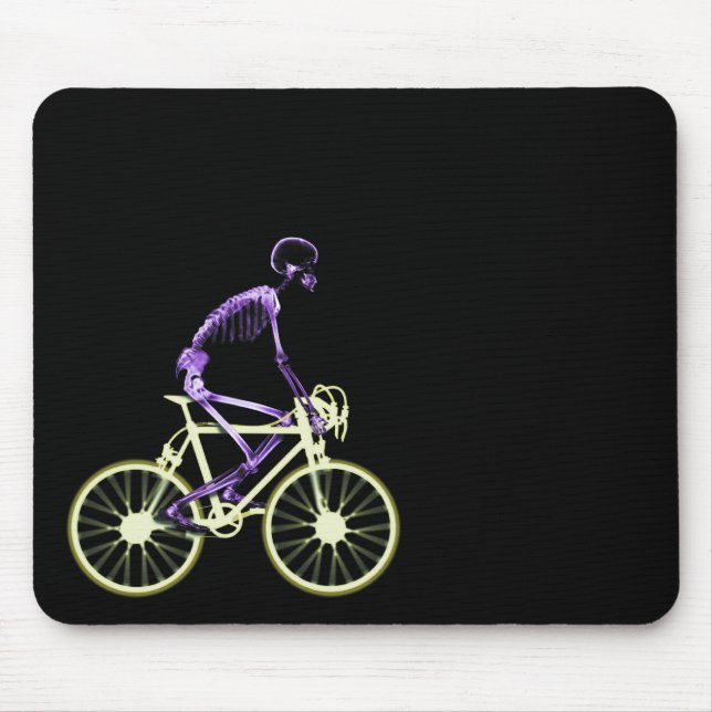RÖNTGENSTRAHL-SKELETON REITfahrrad - URSPRÜNGLICHE Mousepad (Vorne)