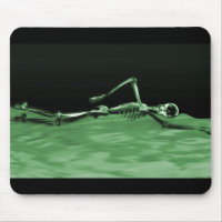 Röntgenstrahl-Skeleton Schwimmen - Grün
