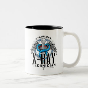 Röntgenstrahl-TechnologieCaduceus Zweifarbige Tasse
