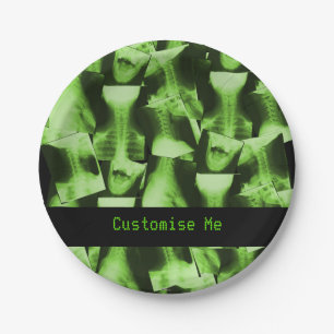 Röntgenstrahlgrün Pappteller