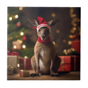 "Roo-dolphs Holiday Hop: Ein festliches Wunderland Fliese