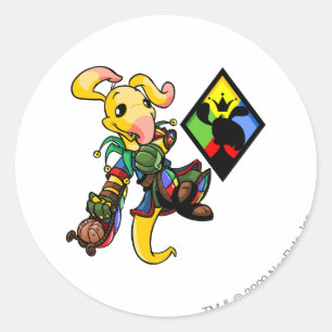 Roo Insel-Team-Kapitän 1 Runder Aufkleber