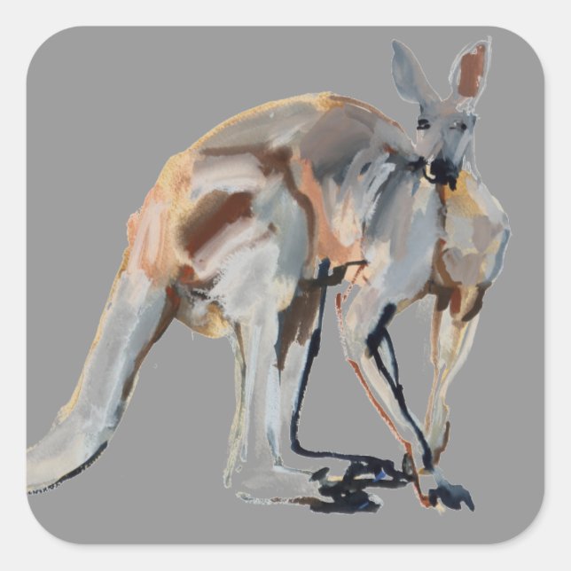 Roo Quadratischer Aufkleber (Vorderseite)