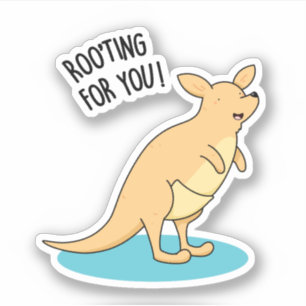 Roo-Ting für Sie Funny Kangaroo Pun Aufkleber