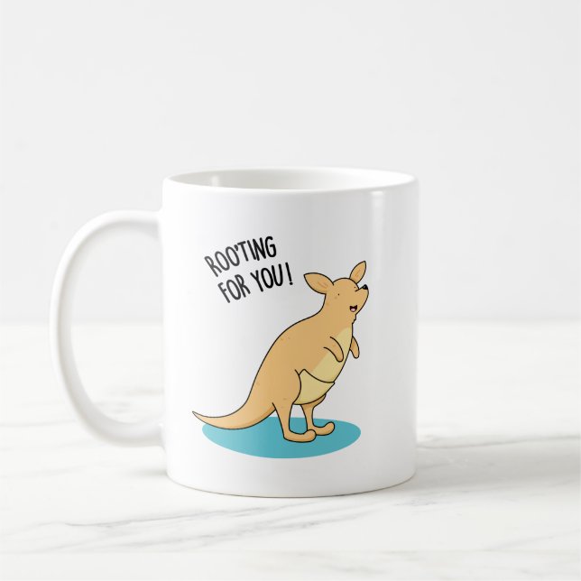Roo-Ting für Sie Funny Kangaroo Pun Kaffeetasse (Links)