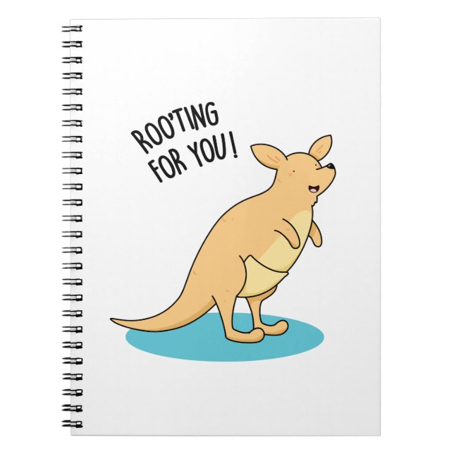 Roo-Ting für Sie Funny Kangaroo Pun Notizblock (Vorderseite)