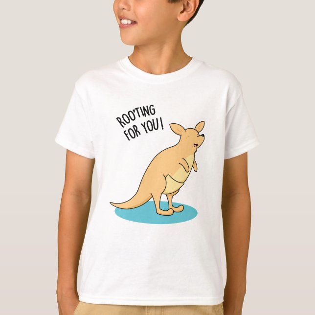 Roo-Ting für Sie Funny Kangaroo Pun T-Shirt (Vorderseite)