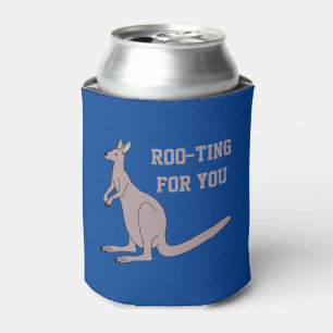 Roo-ting für Sie Niedlich Aussie Funny Kangaroo Pu Dosenkühler