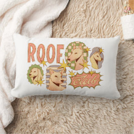 Roof Club / Hunde-Illustrationen Lendenkissen