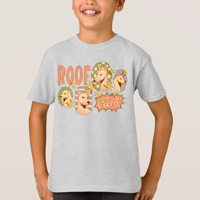 Roof Club / Hunde-Illustrationen T-Shirt (Vorderseite)