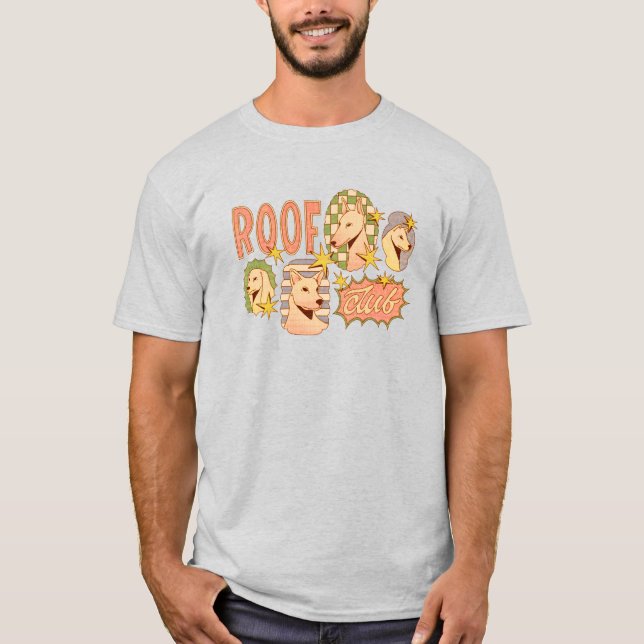 Roof Club / Hunde-Illustrationen T-Shirt (Vorderseite)