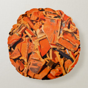 Roof tiles brick red roof panels rundes kissen