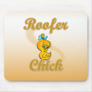 Roofer Chick Mousepad