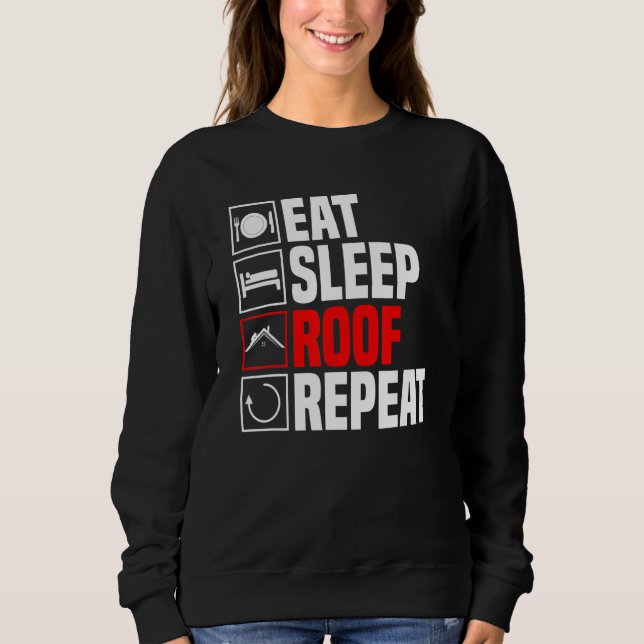 Roofer Craft Roof Roofing Beruf Sweatshirt (Vorderseite)