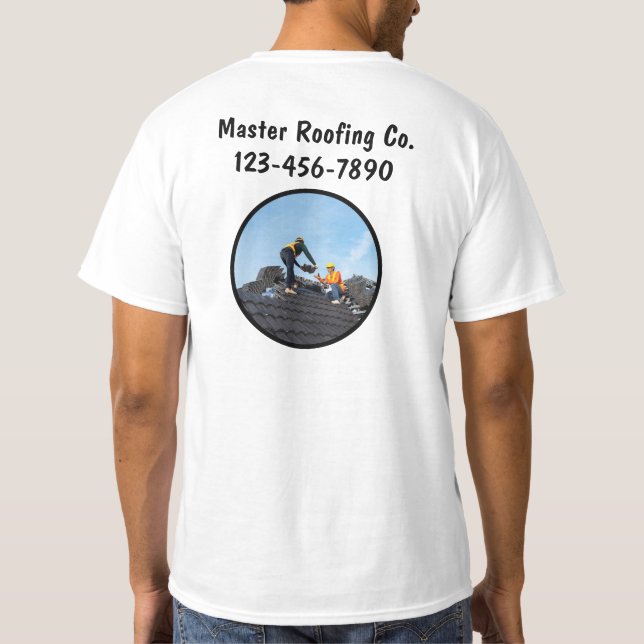 Roofer-Dachdecker Service Mitarbeiter Shirts (Rückseite)