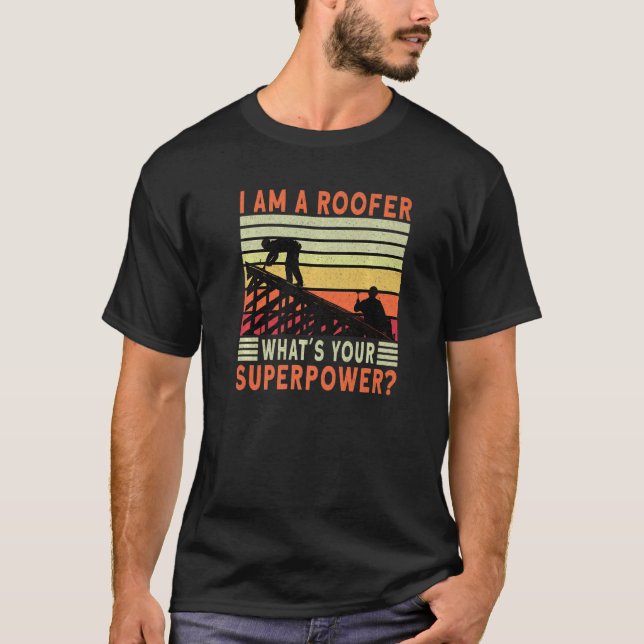 Roofer Dad Roofing Contractor Roofer Technician   T-Shirt (Vorderseite)
