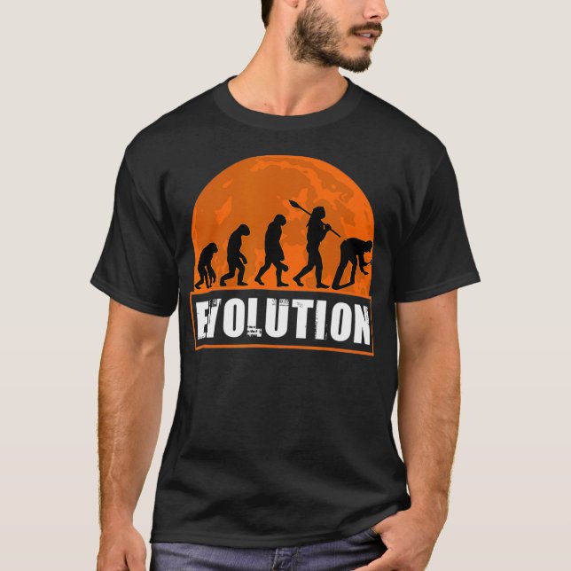 Roofer Funny Human Evolution Geschenk für Männer F T-Shirt (Vorderseite)