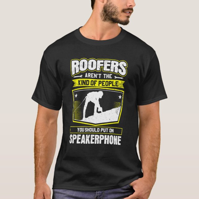 Roofer Lautsprechertelefon T-Shirt (Vorderseite)