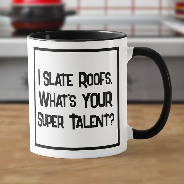 Roofer Super Talent. Zwei Tone-Kaffee-Tasse Tasse (Von Creator hochgeladen)