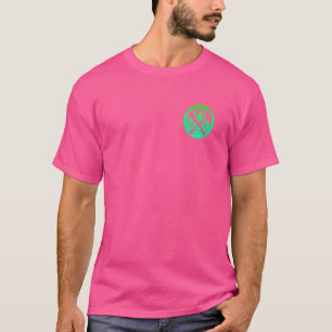 Roofers Guild Wappen Retro Style Green on Brust T-Shirt