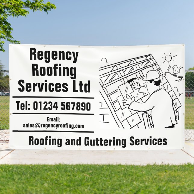Roofing and Guttering Repairs Banner (Außenbereich)