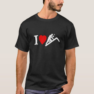 Roofing Love Roof Blankets Heart I Love Roofing   T-Shirt