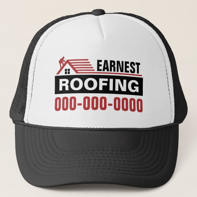 Roofing Trucker Hat Truckerkappe (Vorderseite)