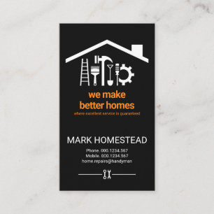 Roofing von kreativen Handyman-Tools Visitenkarte