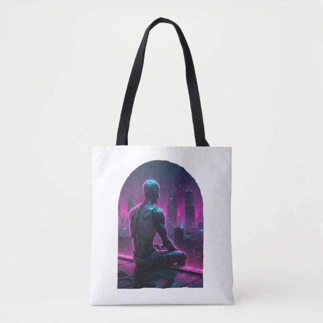 Rooftop Android City Gaze Tee (Vorderseite)