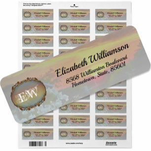 Rooftop Sunset 2295 Adressetikett