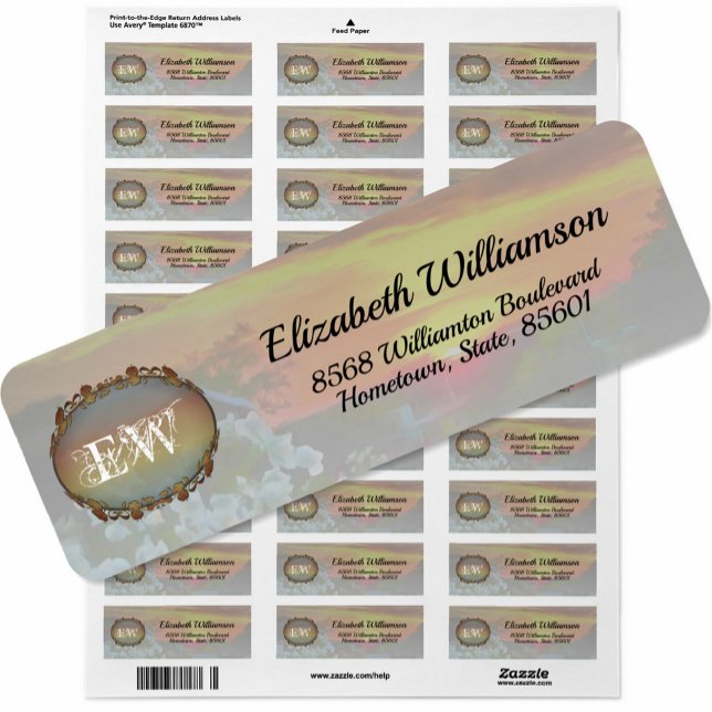 Rooftop Sunset 2295 Adressetikett (Von Creator hochgeladen)