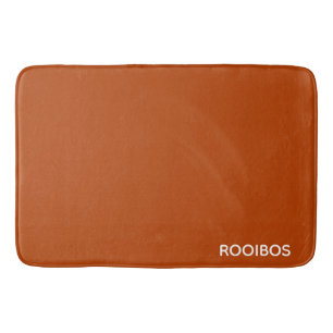 Rooibos roter brauner Name Badematte