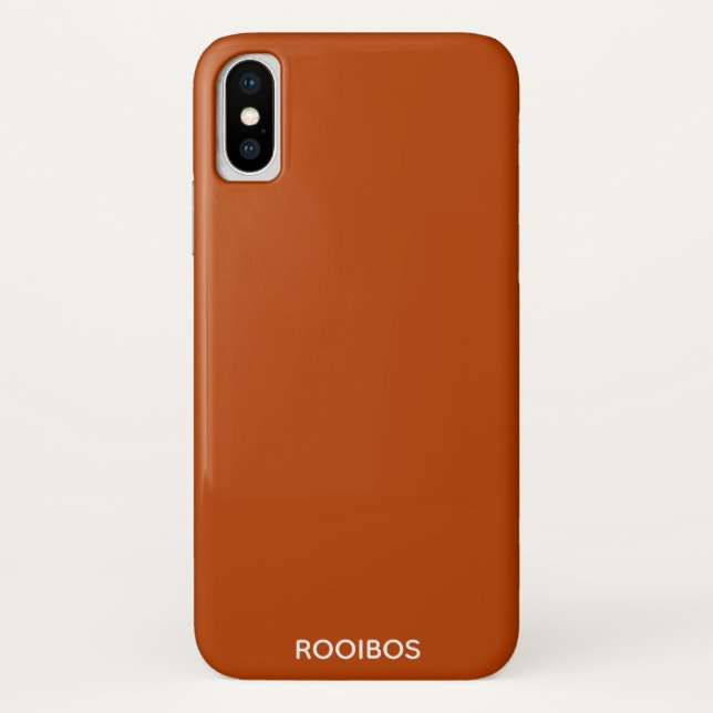 Rooibos roter brauner Name Case-Mate iPhone Hülle (Rückseite)