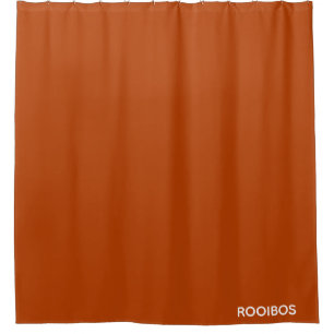 Rooibos roter brauner Name Duschvorhang