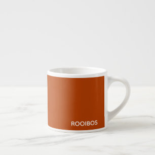 Rooibos roter brauner Name Espressotasse