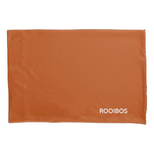 Rooibos roter brauner Name Kissenbezug
