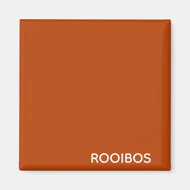 Rooibos roter brauner Name Magnet (Vorne)