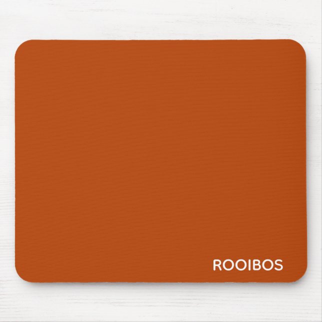 Rooibos roter brauner Name Mousepad (Vorne)