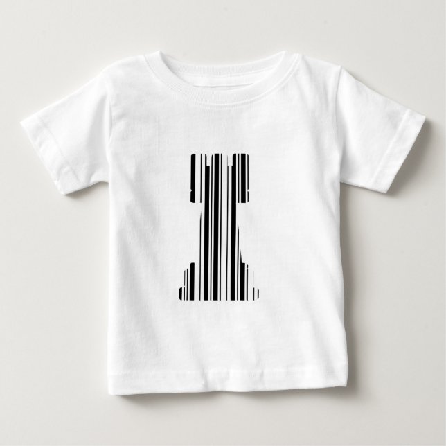 ROOK CHESS PIECE BAR CODE Game Barcode Muster Baby T-shirt (Vorderseite)