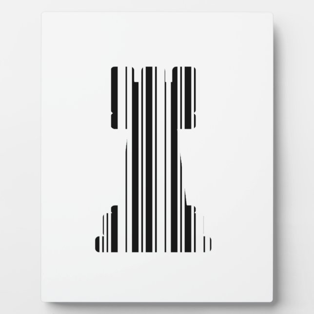 ROOK CHESS PIECE BAR CODE Game Barcode Muster Fotoplatte (Vorderseite)