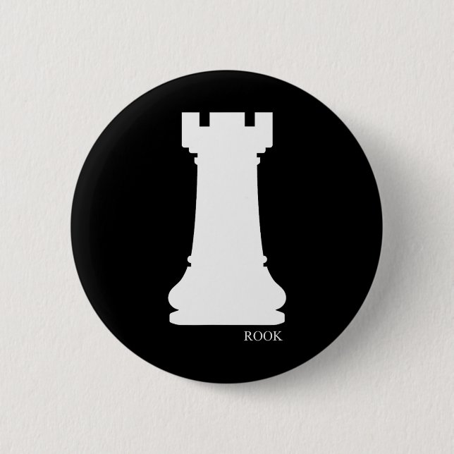 Rook Chess Piece Group Kostüm Schach Club Bistro Button (Vorderseite)
