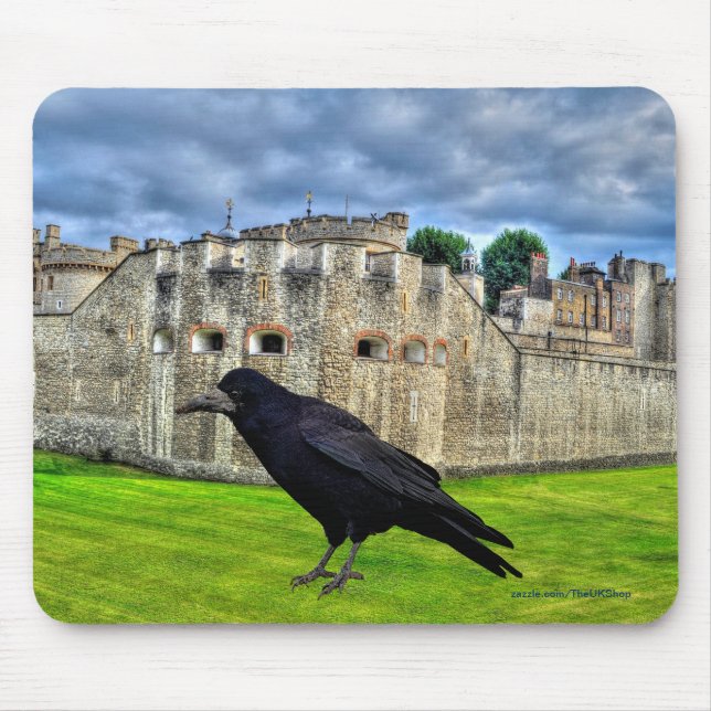 Rook und der Tower of London, England Mousepad (Vorne)