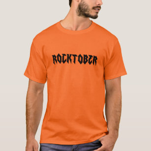 Rooker Rock Music Black Print T-Shirt