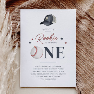 Rookie 1. Geburtstag - eine Einladung