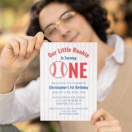 Rookie Baseball 1. Geburtstag Einladung