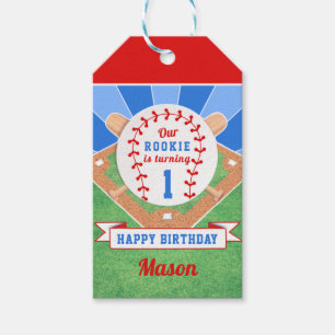 Rookie Baseball 1. Geburtstag Geschenkanhänger