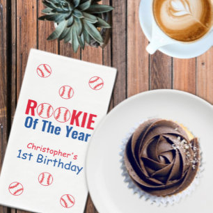 Rookie Baseball 1. Geburtstag Serviette