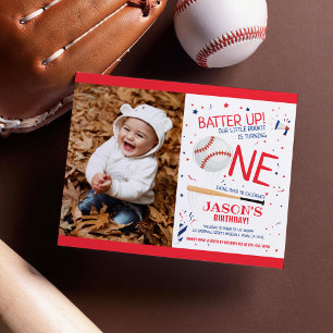 Rookie Baseball Budget Foto 1. Geburtstag Einladun