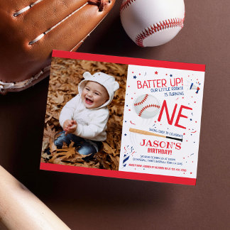 Rookie Baseball Budget Foto 1. Geburtstag Einladun