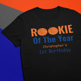 Rookie Basketball 1. Geburtstag Baby T-shirt